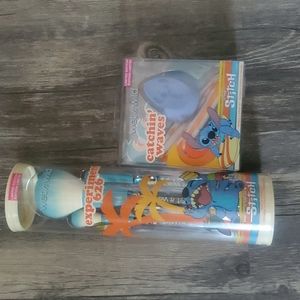 Stitch x wet n wild brush set and Stitch makeup sponge and cleansing surfboard.